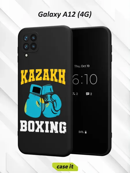 Case it Чехол на Samsung A12с принтом Казахстан бокс