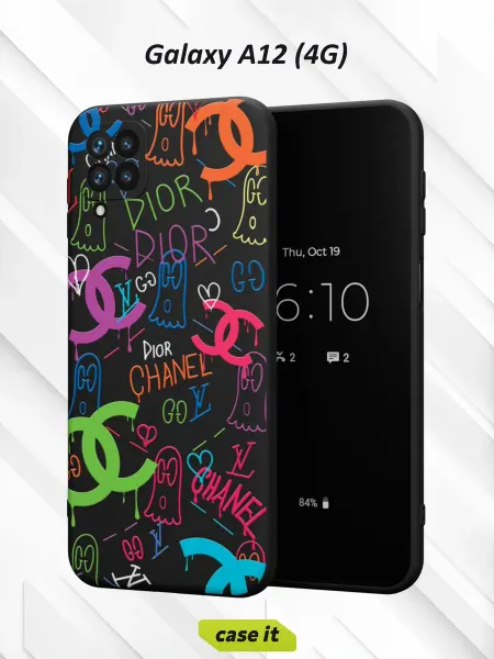 Case it Чехол на Samsung A12с принтом Бренды