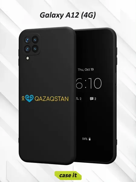 Case it Чехол на Samsung A12с принтом Я люблю Казахстан
