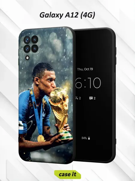 Case it Чехол на Samsung A12с принтом Килиан Мбаппе