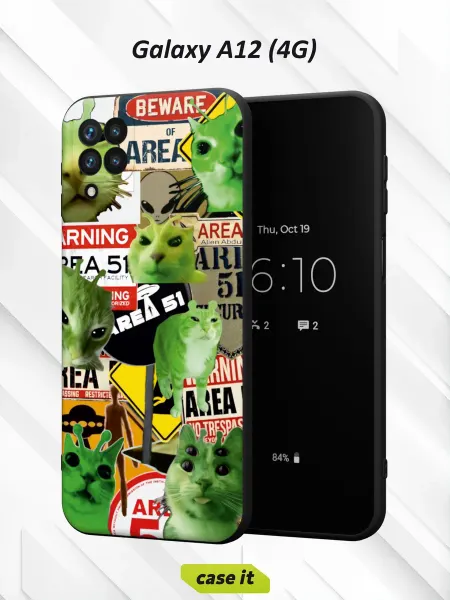 Case it Чехол на Samsung A12с принтом Котик