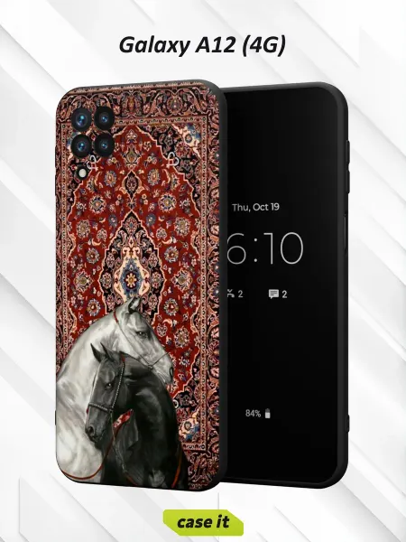Case it Чехол на Samsung A12с принтом Лошади