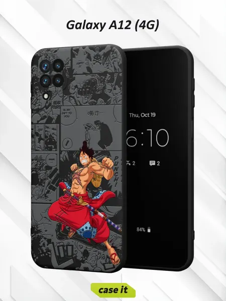Case it Чехол на Samsung A12с принтом Луффи