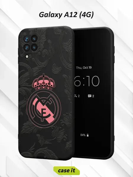 Case it Чехол на Samsung A12с принтом Реал Мадрид