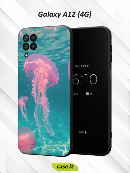 Case it Чехол на Samsung A12с принтом Медузы