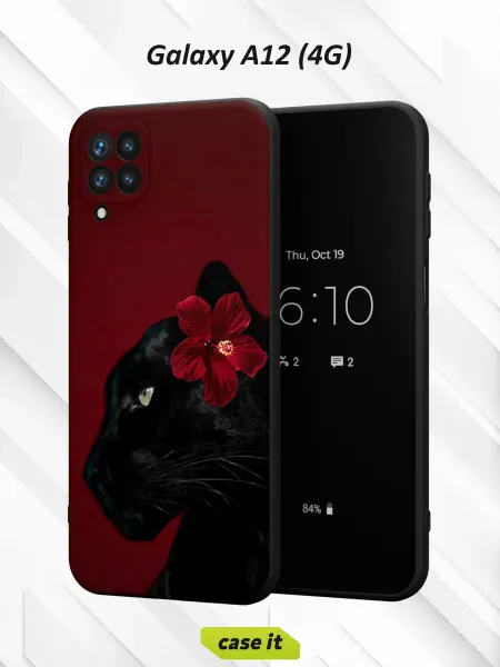 Case it Чехол на Samsung A12с принтом Пантера