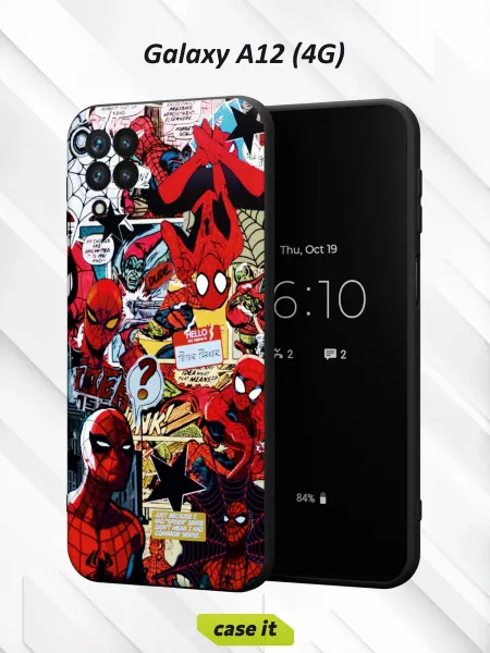 Case it Чехол на Samsung A12с принтом Человек-Паук