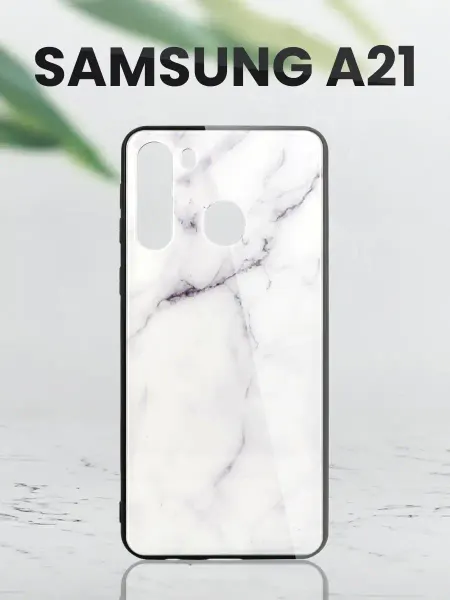 LS Стеклянный чехол для Samsung Galaxy A21