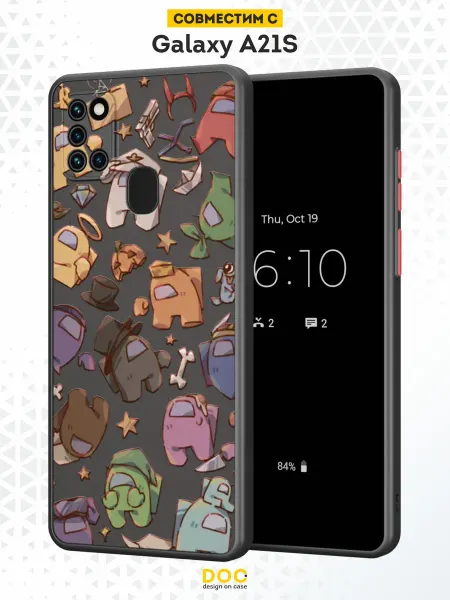 DesignOnCase Чехол Бампер на Samsung A21S с принтом Among Us