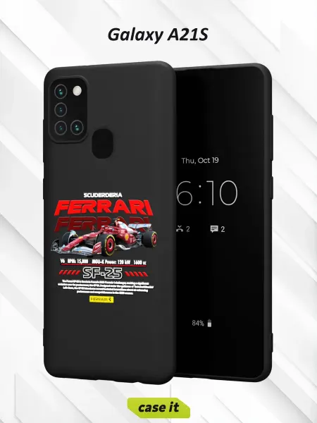 Case it Чехол на Samsung A21S с принтом Ferrari