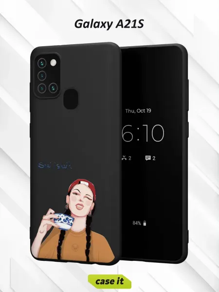 Case it Чехол на Samsung A21S с принтом Казахстан