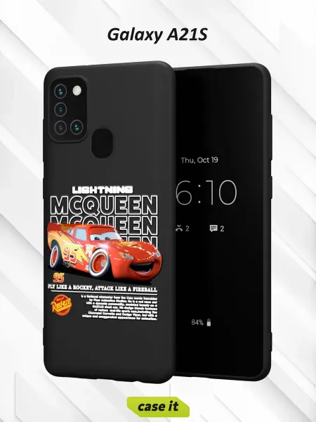 Case it Чехол на Samsung A21S с принтом Молния Маквин