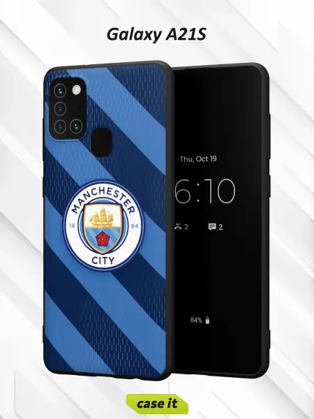 Case it Чехол на Samsung A21S с принтом Манчестер Сити