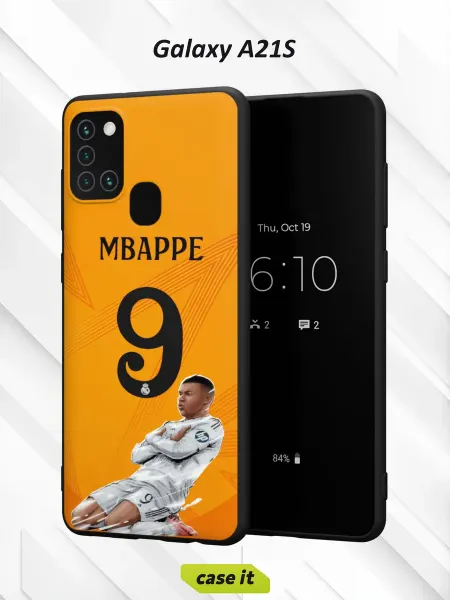 Case it Чехол на Samsung A21S с принтом Мбаппе