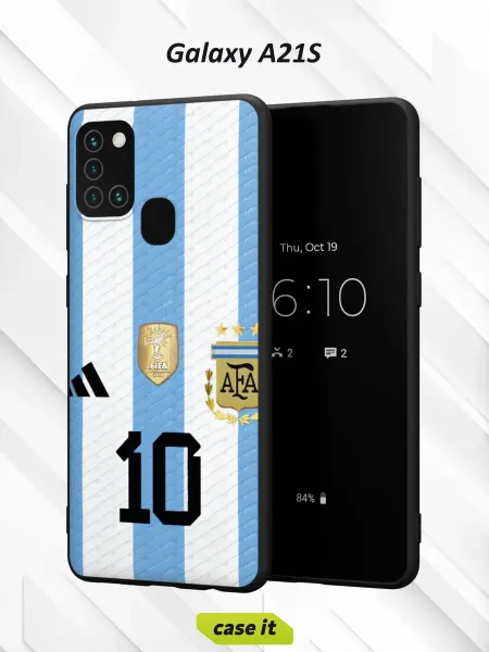 Case it Чехол на Samsung A21S с принтом Месси