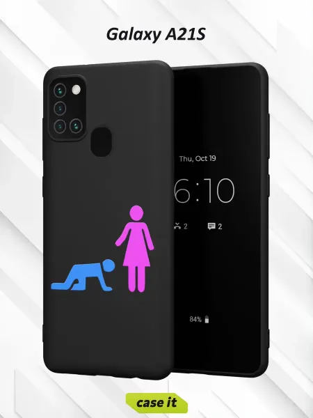 Case it Чехол на Samsung A21S с женским принтом