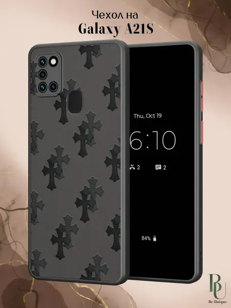 Be Unique Чехол бампер на Samsung A21S Chrome Hearts
