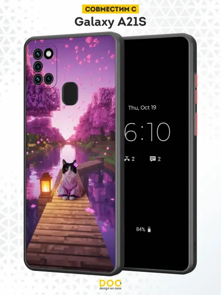 DesignOnCase Чехол Бампер на Samsung A21S с принтом Minecraft