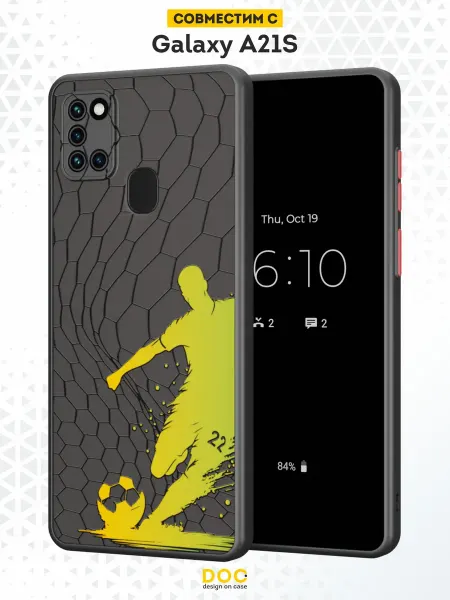 DesignOnCase Чехол Бампер на Samsung A21S с принтом футболист