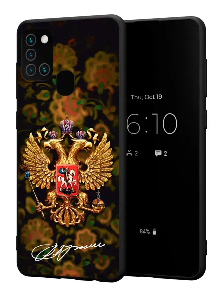 FACTORIA Чехол на Samsung A21S с принтом Герб РФ