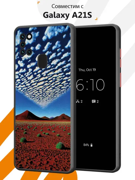 Мобилиус Чехол Бампер на Samsung A21S с принтом Пинтерест