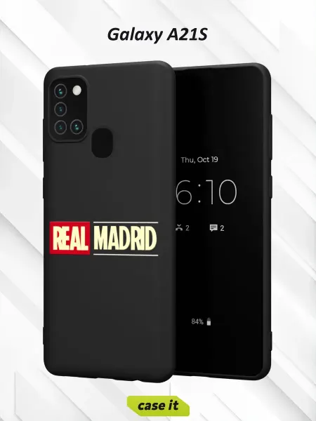 Case it Чехол на Samsung A21Sс принтом Real Madrid FK