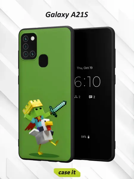 Case it Чехол на Samsung A21Sс принтом Minecraft