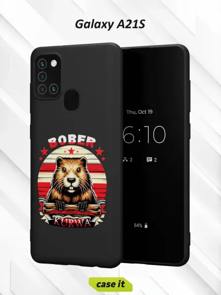 Case it Чехол на Samsung A21Sс принтом Бобер