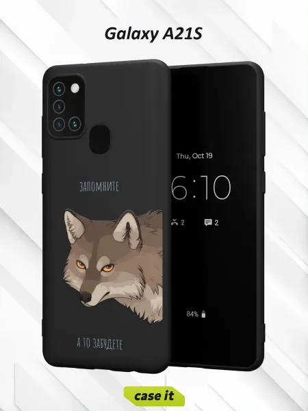 Case it Чехол на Samsung A21Sс принтом Волк