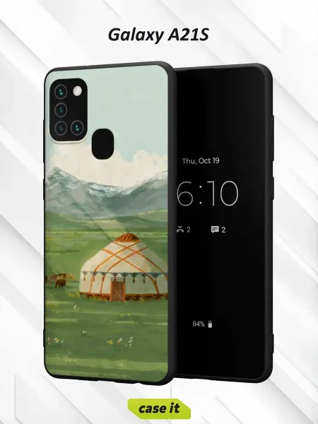 Case it Чехол на Samsung A21Sс принтом Дом в горах
