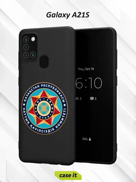 Case it Чехол на Samsung A21Sс принтом Казахстан звезда