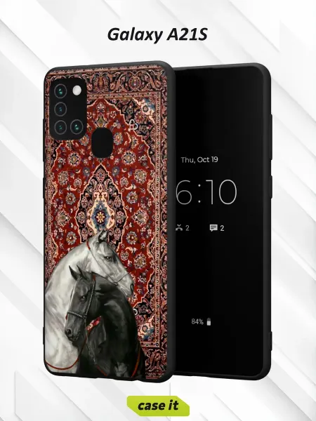 Case it Чехол на Samsung A21Sс принтом Лошади