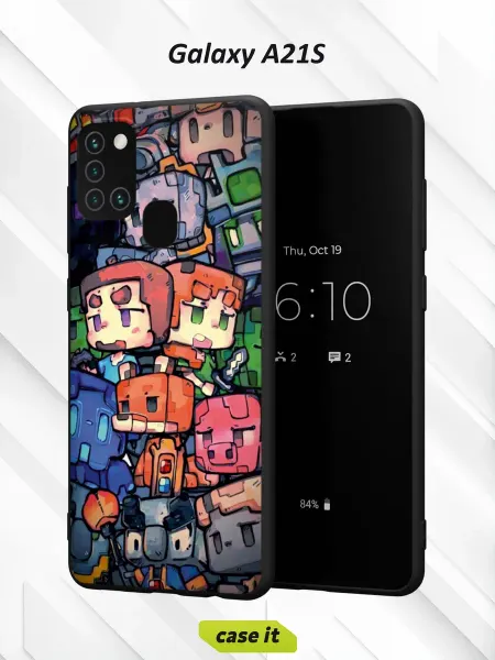 Case it Чехол на Samsung A21Sс принтом Майнкрафт