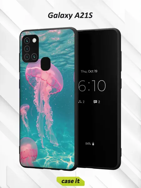 Case it Чехол на Samsung A21Sс принтом Медузы