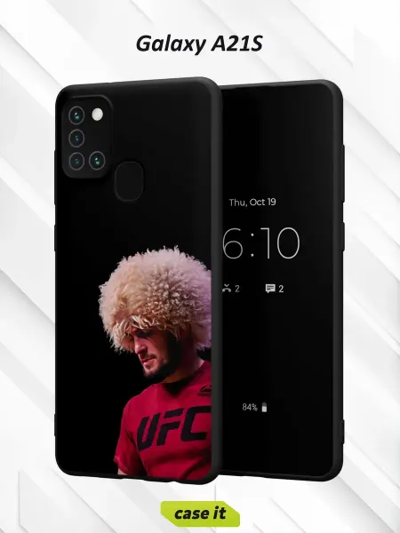 Case it Чехол на Samsung A21Sс принтом Хабиб Нурмагомедов