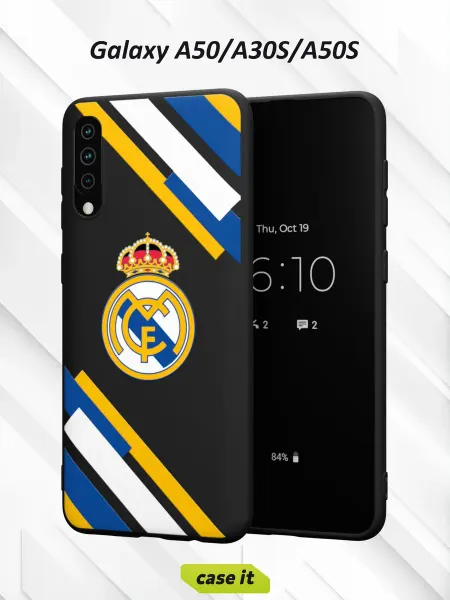 Case it Чехол на Samsung A50 A30S A50S с принтом Реал Мадрид