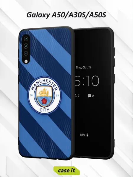 Case it Чехол на Samsung A50 A30S A50S с принтом Манчестер Сити