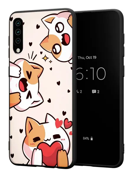 PBl store Чехол на Samsung A50 A30S A50S с принтом Котики cute