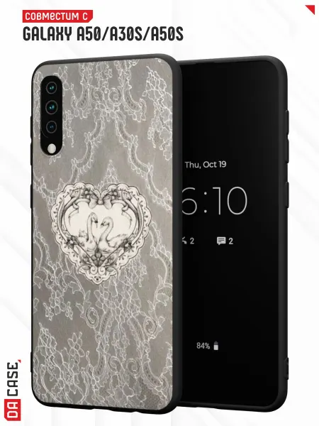 DACase Чехол на Samsung A50 A30S A50S с принтом Кружево