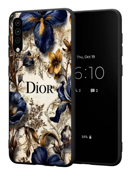 PBl store Чехол на Samsung A50 A30S A50S с принтом в стиле цветы Dior