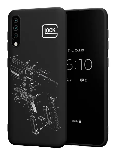 PBl store Чехол на Samsung A50 A30S A50S с военным принтом Glock