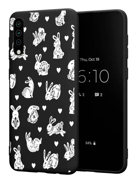 PBl store Чехол на Samsung A50 A30S A50S с принтом Зайчики