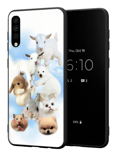 PBl store Чехол на Samsung A50 A30S A50S с принтом милые зверушки