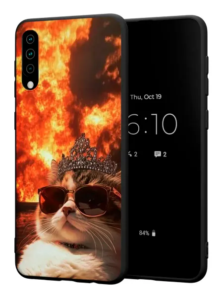 PBl store Чехол на Samsung A50 A30S A50S с принтом Кот мем