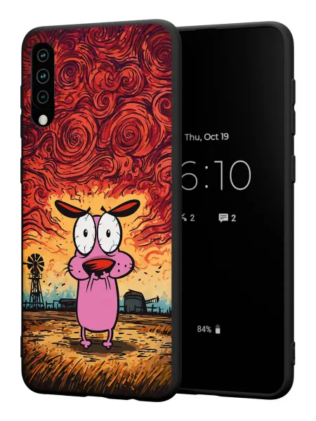 PBl store Чехол на Samsung A50 A30S A50S с принтом Пес Кураж