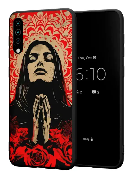 PBl store Чехол на Samsung A50 A30S A50S с принтом Монашка Арт