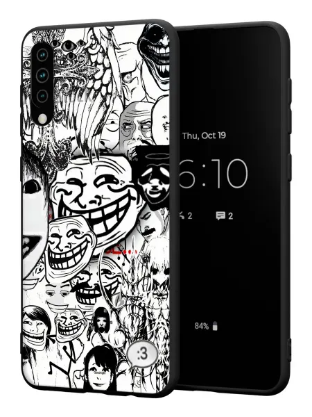 PBl store Чехол на Samsung A50 A30S A50S с принтом покерфэйс