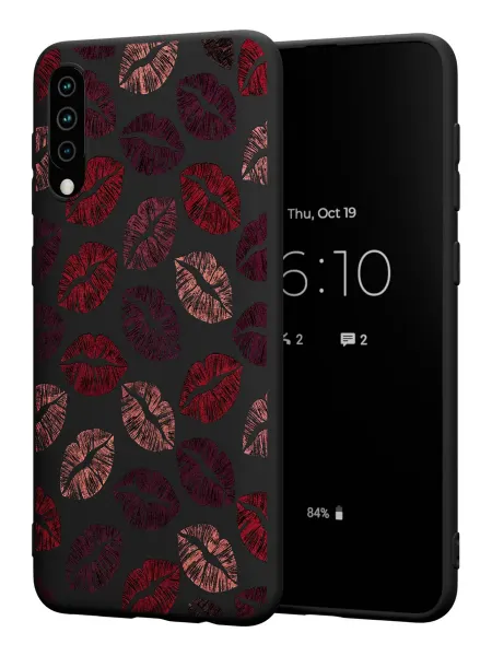PBl store Чехол на Samsung A50 A30S A50S с принтом Поцелуи