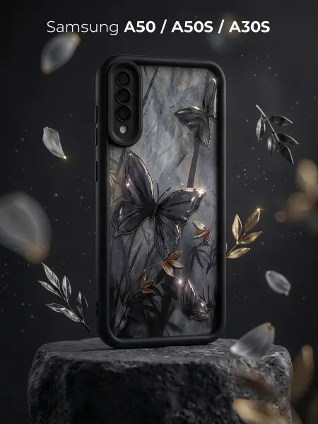 ЧЕХОЛБЕРИ Чехол с бабочками на Samsung A50, Samsung A50S, Samsung A30S
