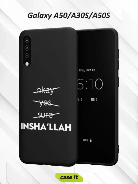 Case it Чехол на Samsung A50 A30S A50Sс принтом Inshallah